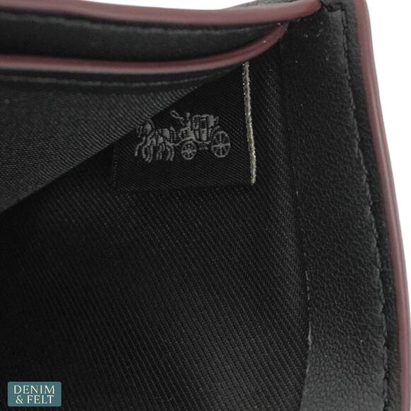 Coach CR899 Crossgrain Leather Wallet with Removable Insert Black Logo NEW/NWT - Picture 12 of 12